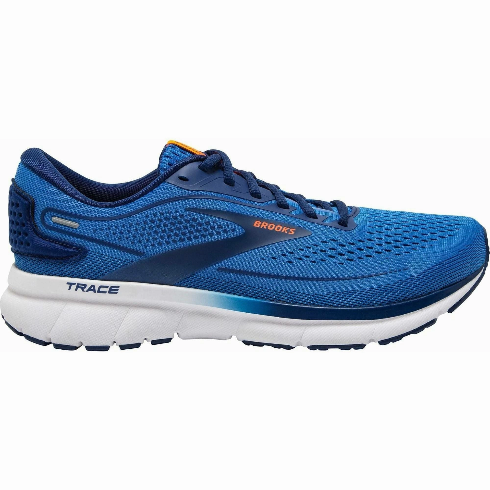 Brooks Trace 2 Mens Running Shoes - Blue Brooks cushioned sneakers for distance running