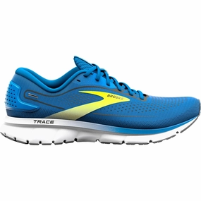 Brooks Trace 2 Mens Running Shoes - Blue Brooks cushioned sneakers for distance running