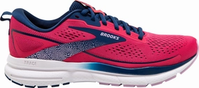 Brooks Trace 3 Womens Running Shoes - Pink Brooks cushioned sneakers for distance running