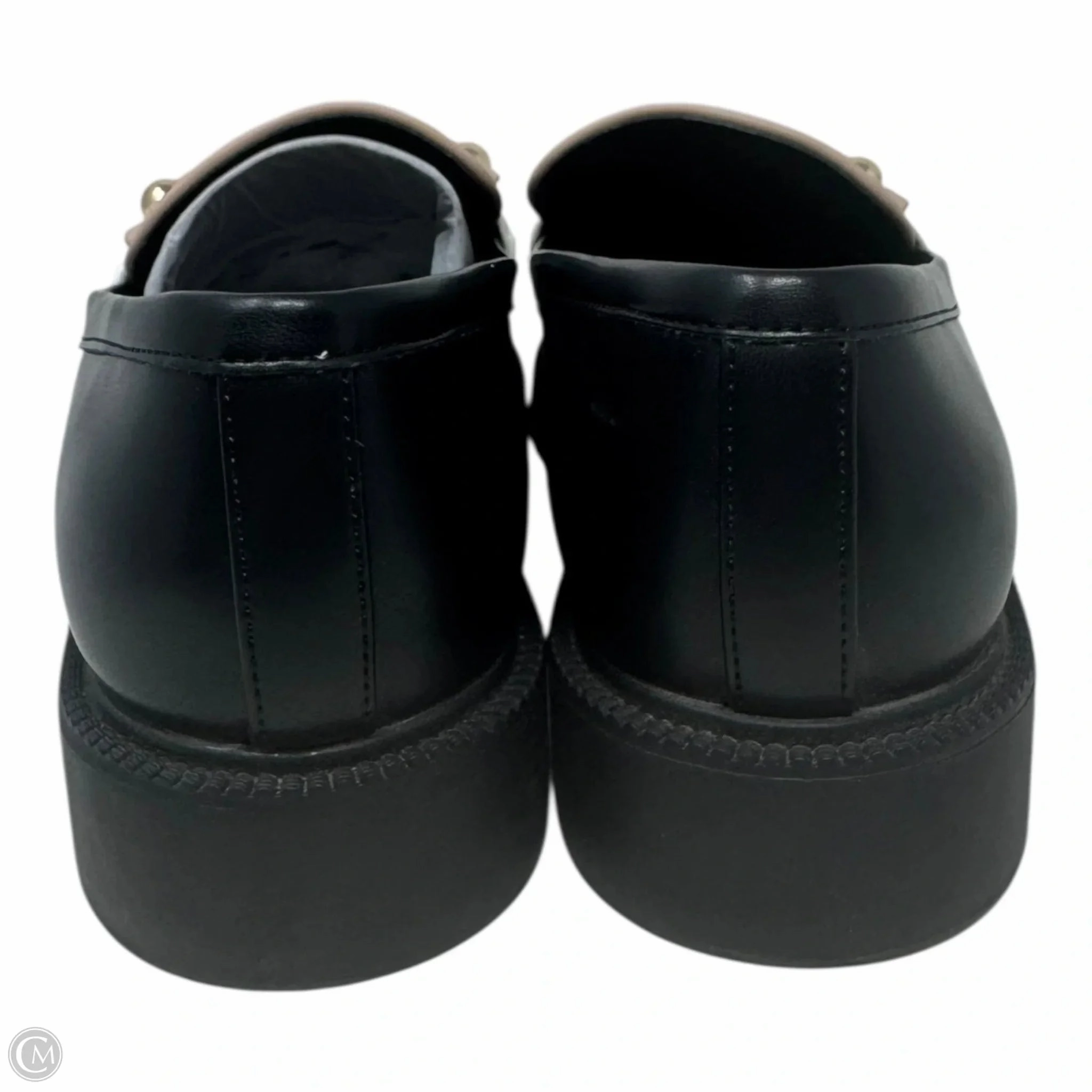 Calisto Kiltie Loafer Shoes Flats By Marc Fisher In Black & Tan, Size: 8.5 Fashion Heels