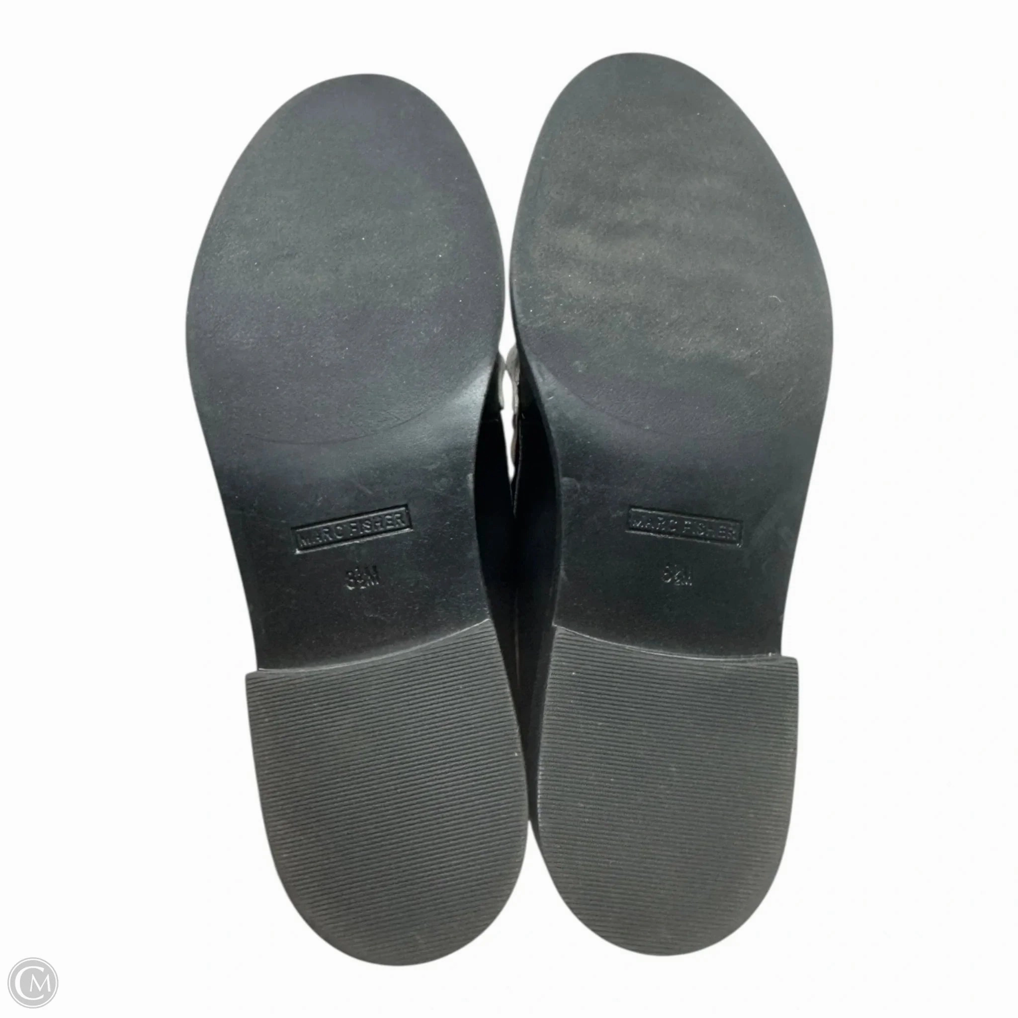 Calisto Kiltie Loafer Shoes Flats By Marc Fisher In Black & Tan, Size: 8.5 Fashion Heels
