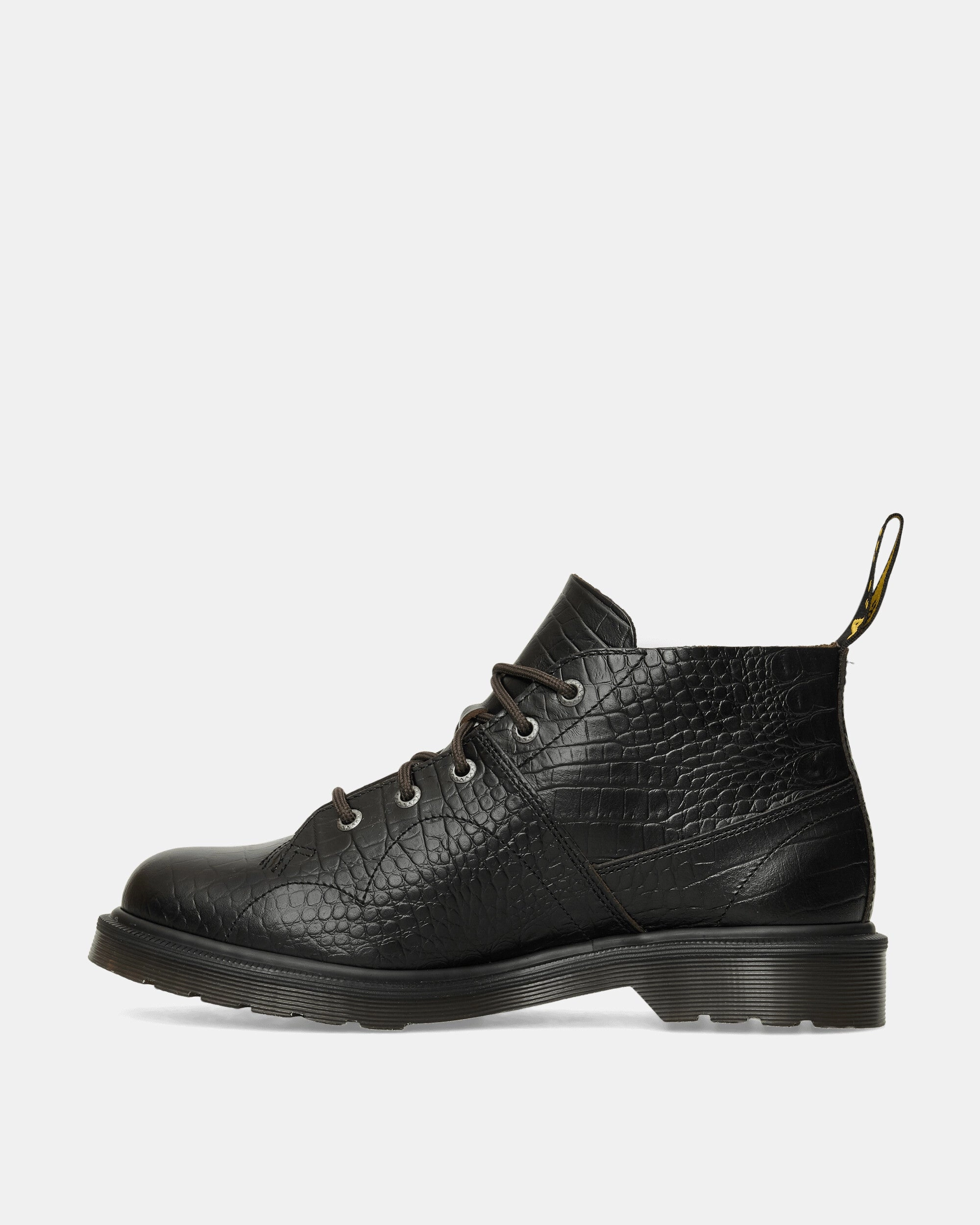 Church Crocodile Analine Leather Ankle Boots Dark Brown Smooth Leather Boots