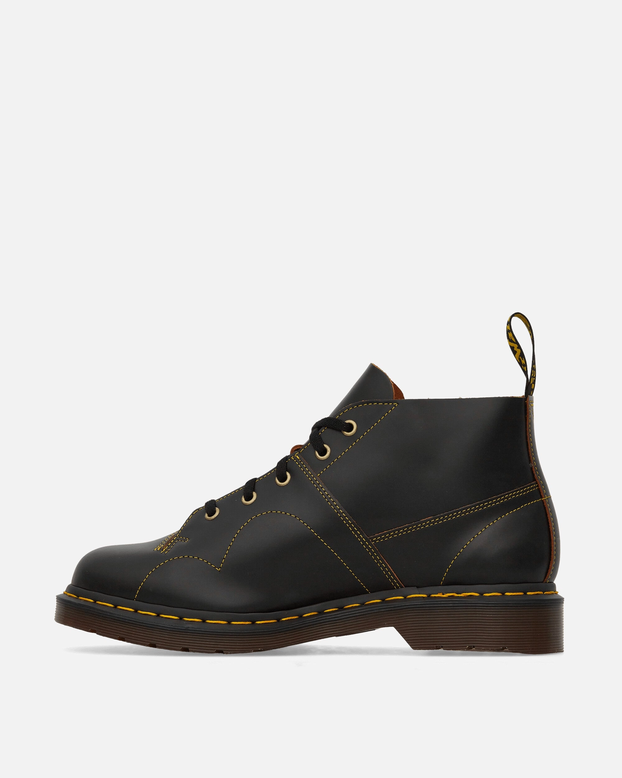 Church Leather Monkey Boots Black Smooth Leather Boots