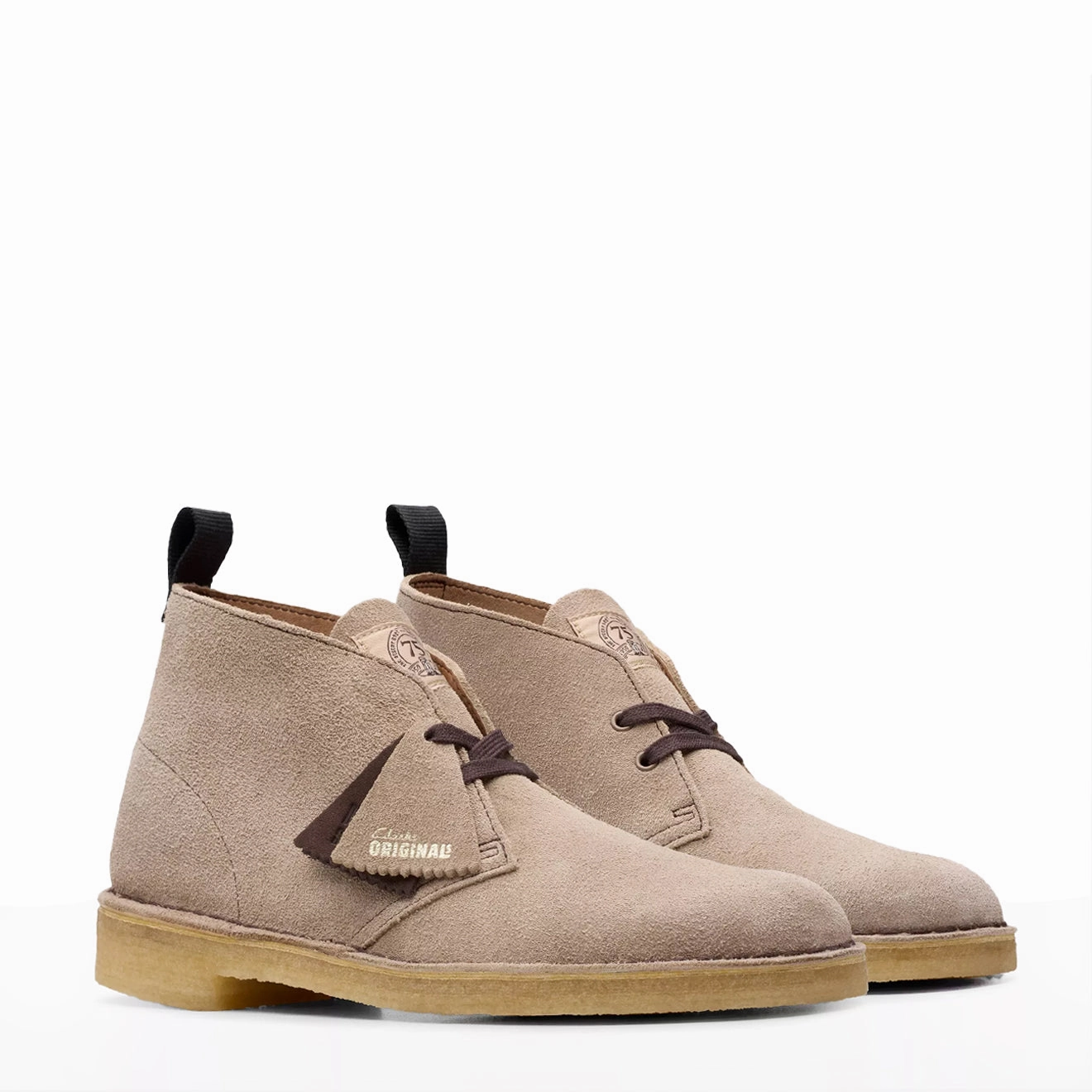 Clarks Originals Desert Boot Wolf Suede Heritage Suede Footwear