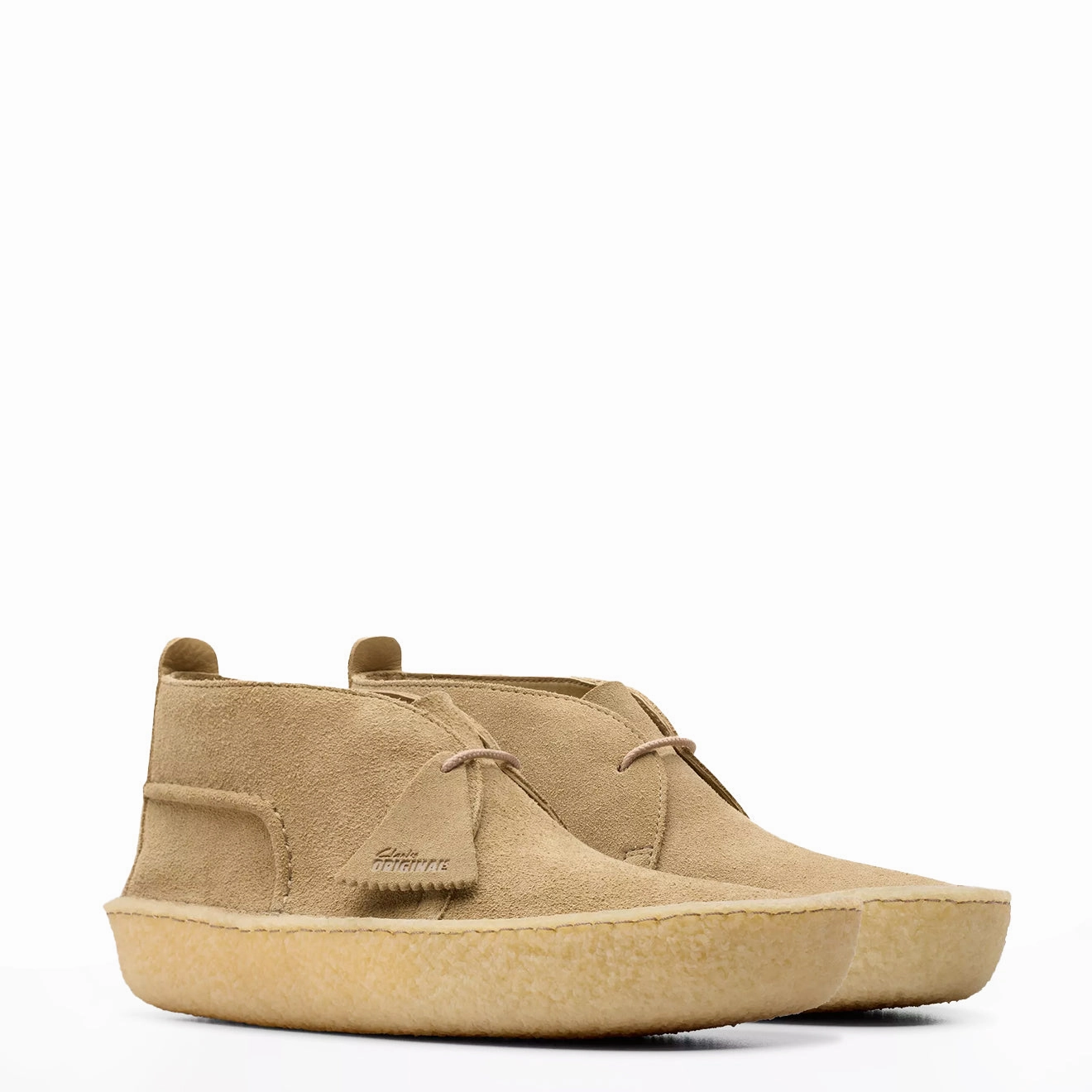 Clarks Originals Desert Rain Dark Sand Suede Heritage Suede Footwear