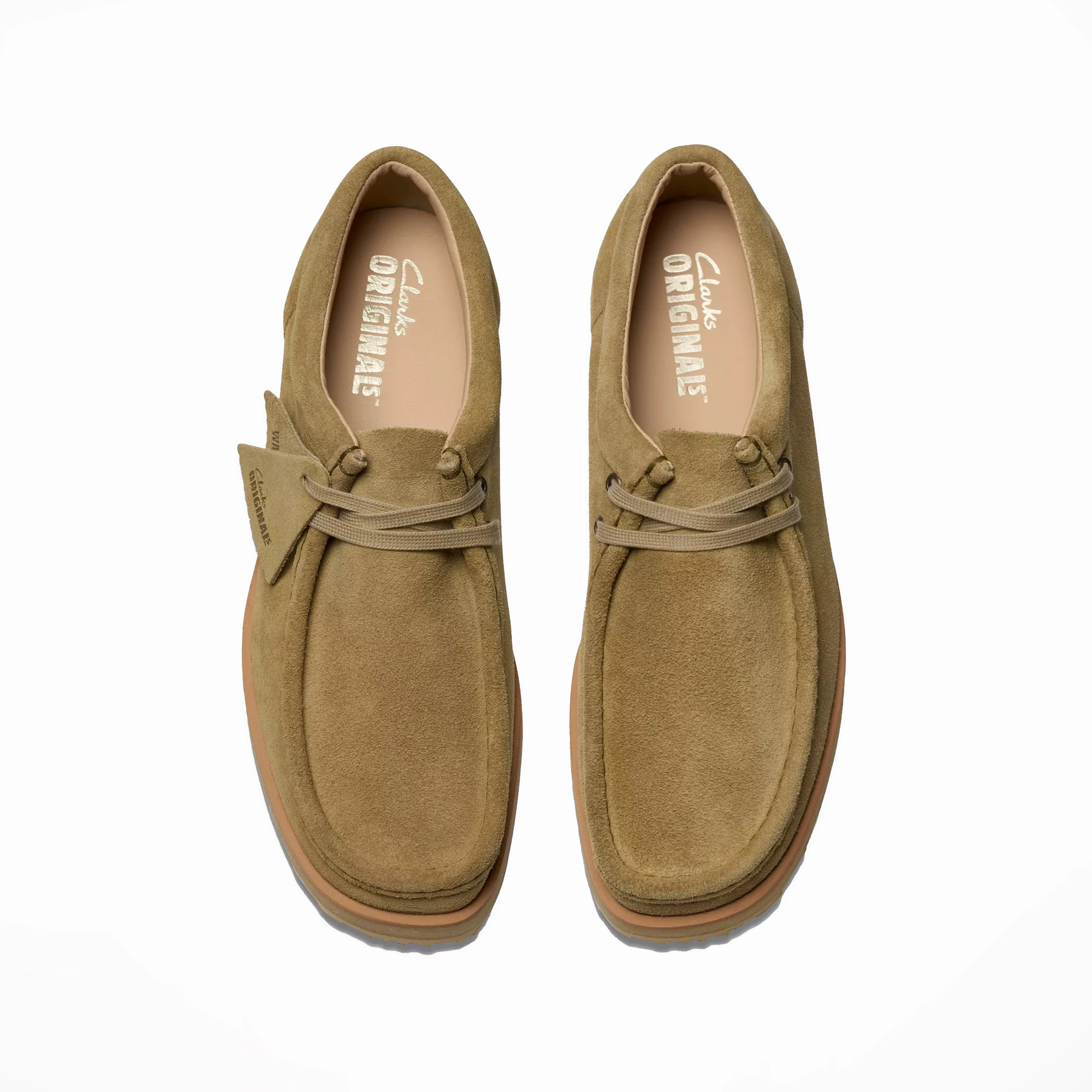 Clarks Originals The Wallabee Scout Lo Dark Sand Suede Heritage Suede Footwear