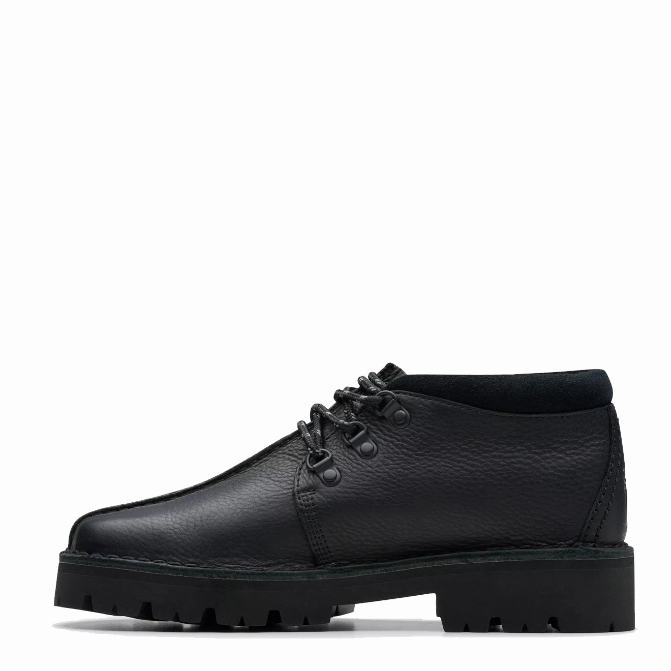Clarks Originals Trek Hike Shoe Black Leather Heritage Suede Footwear