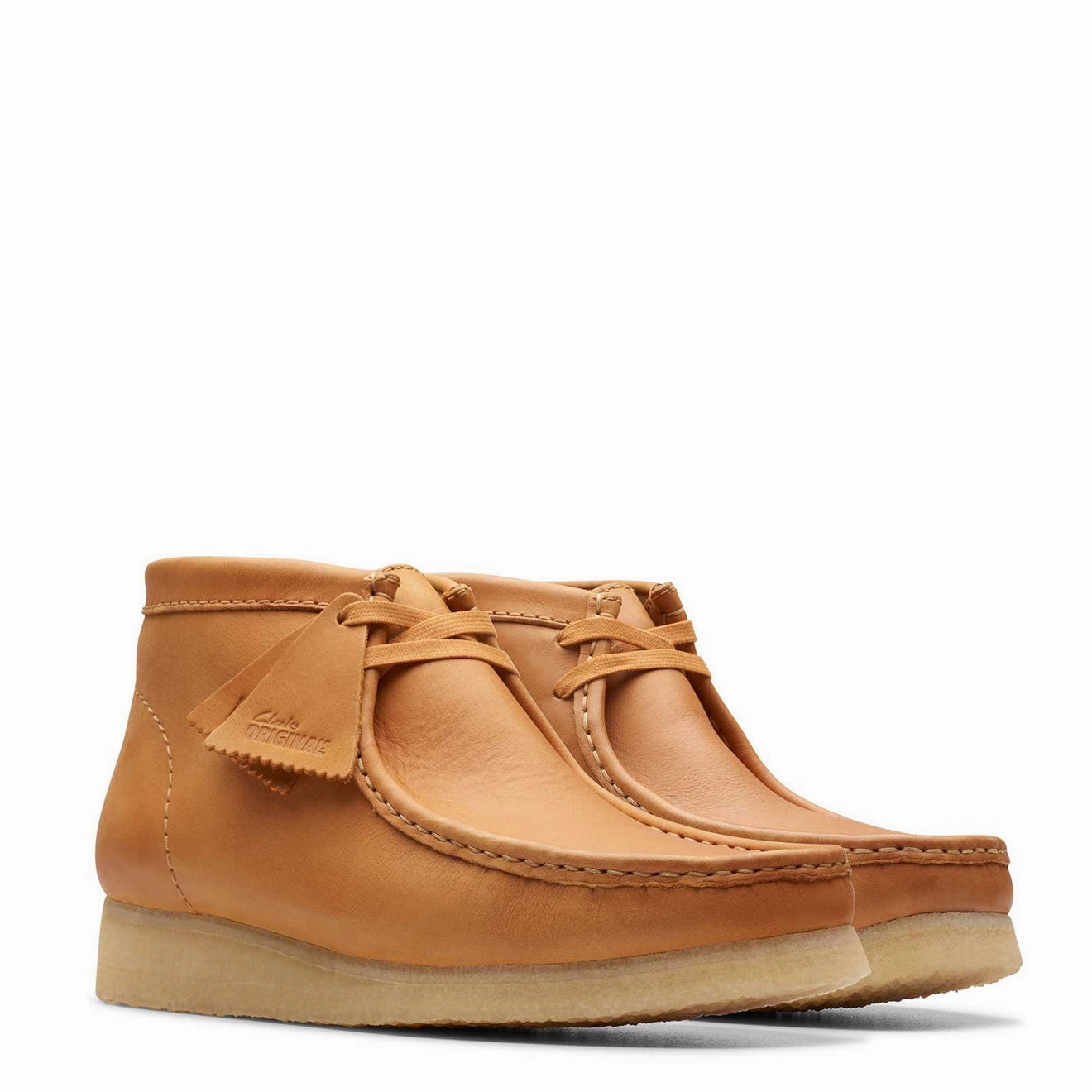 Clarks Originals Wallabee Boot Mid Tan Leather Heritage Suede Footwear