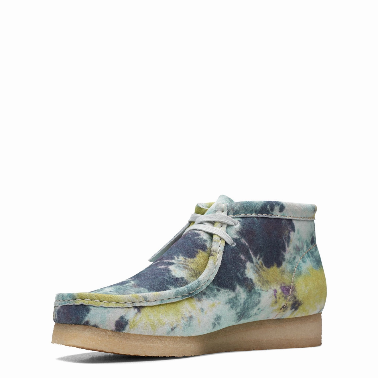 Clarks Originals Wallabee Boot Turquoise TieDye Heritage Suede Footwear