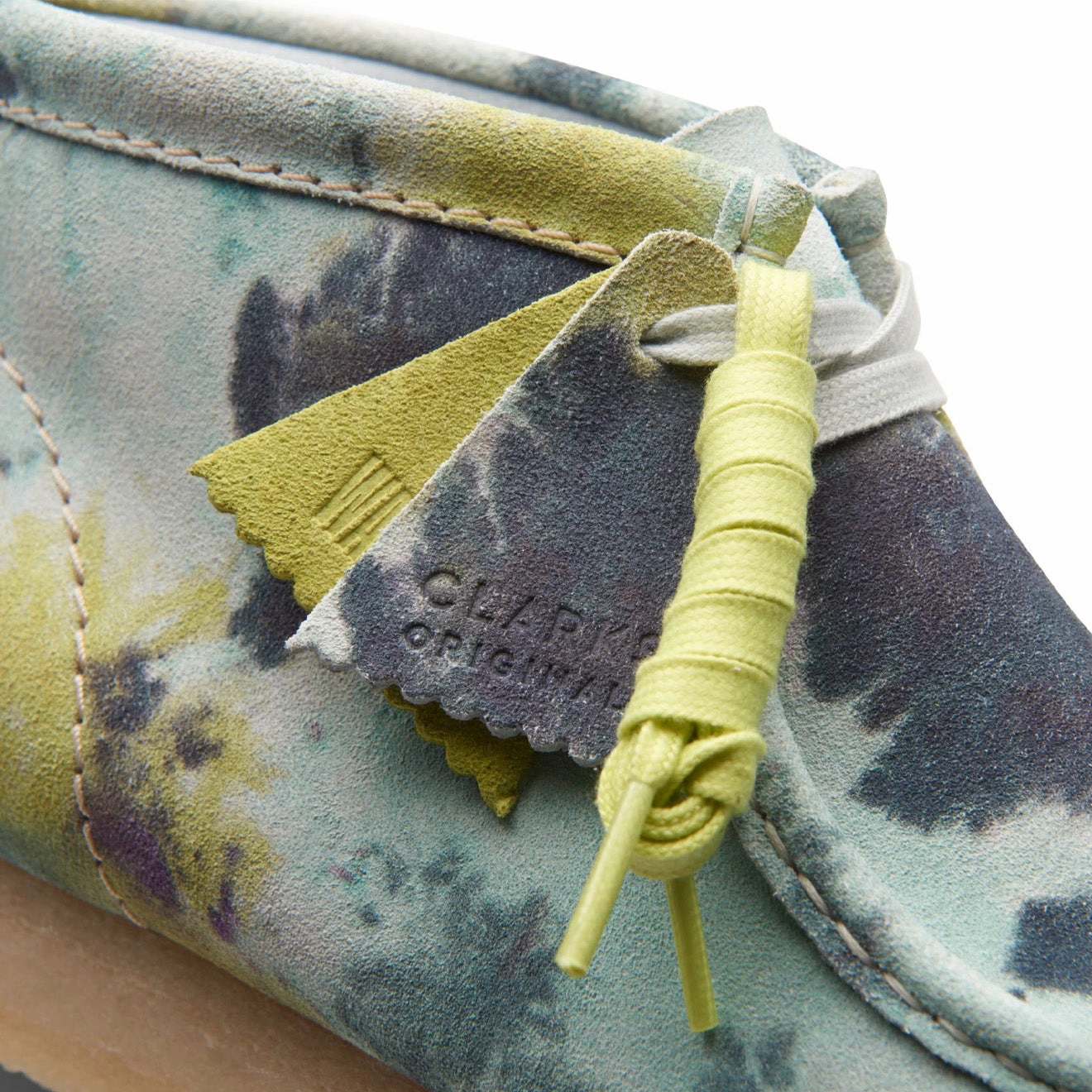Clarks Originals Wallabee Boot Turquoise TieDye Heritage Suede Footwear