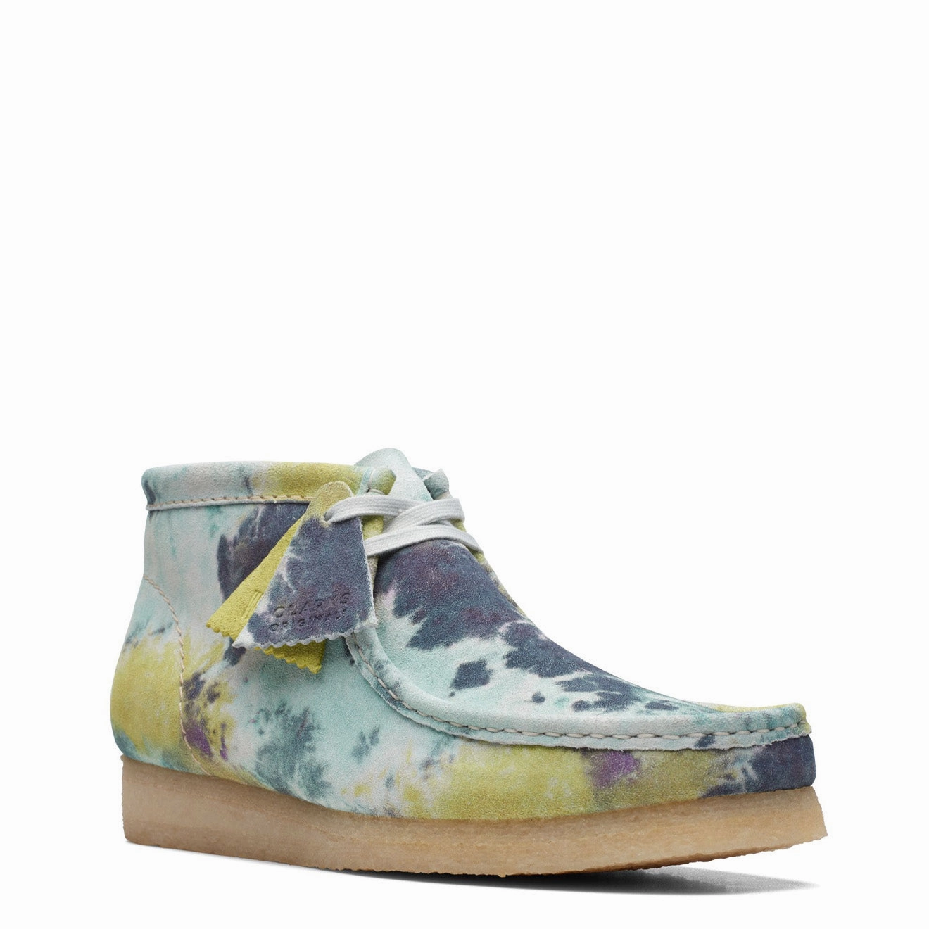 Clarks Originals Wallabee Boot Turquoise TieDye Heritage Suede Footwear
