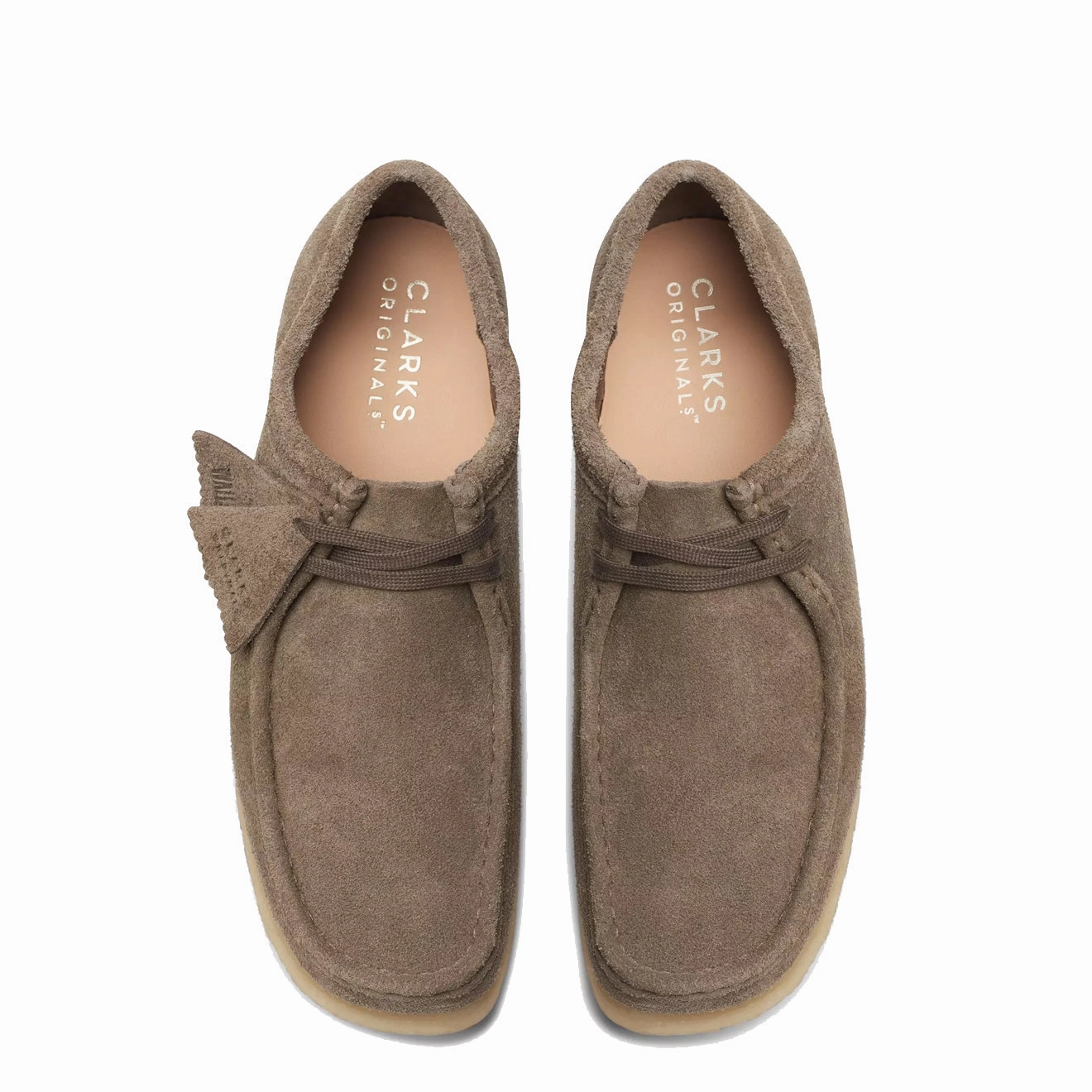 Clarks Originals Wallabee Dark Grey Suede Heritage Suede Footwear