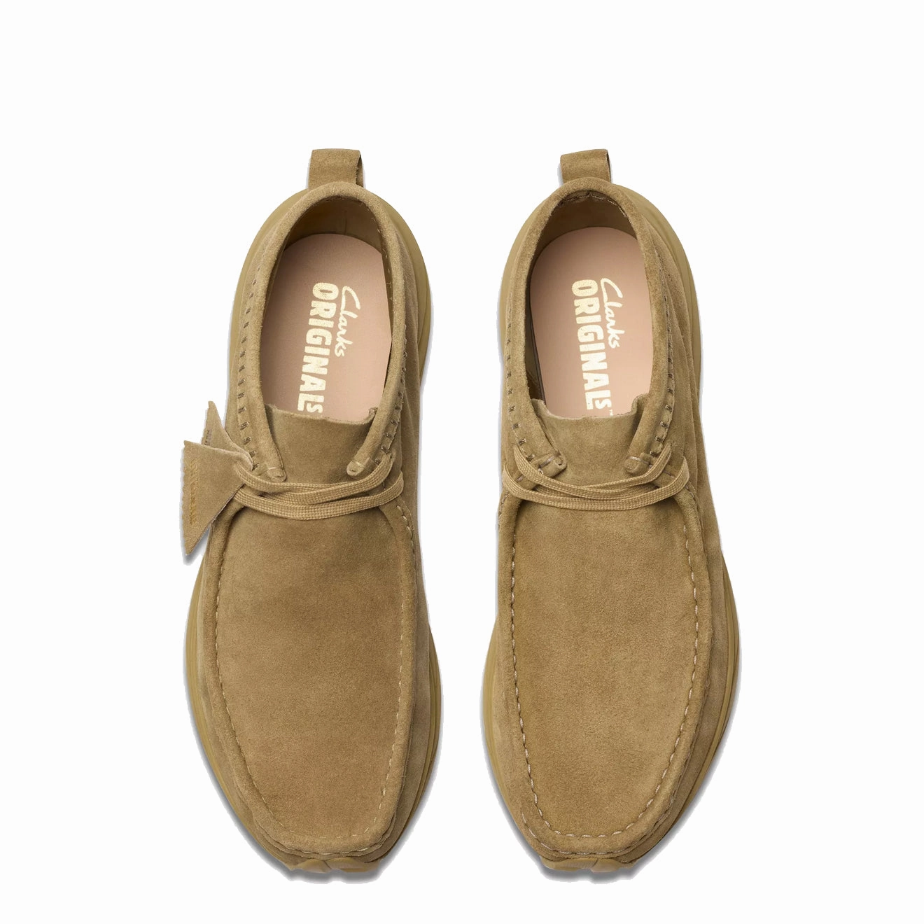 Clarks Originals Wallabee Eden Dark Sand Suede Heritage Suede Footwear