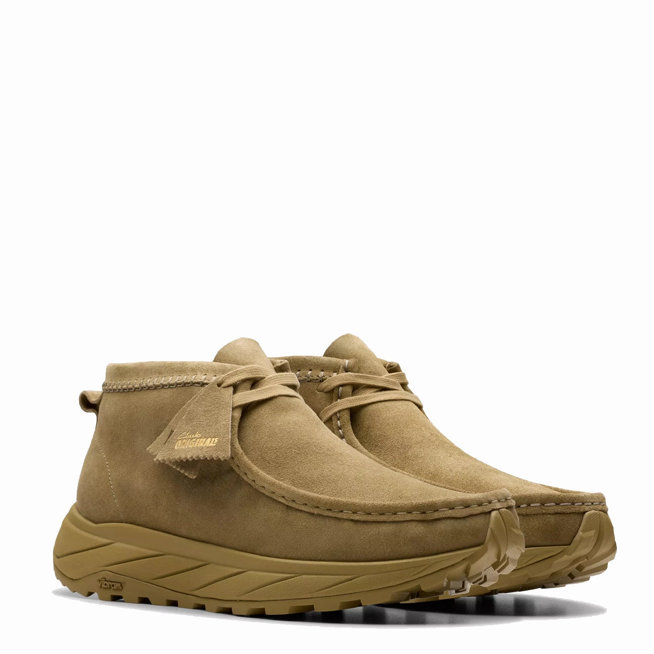 Clarks Originals Wallabee Eden Dark Sand Suede Heritage Suede Footwear