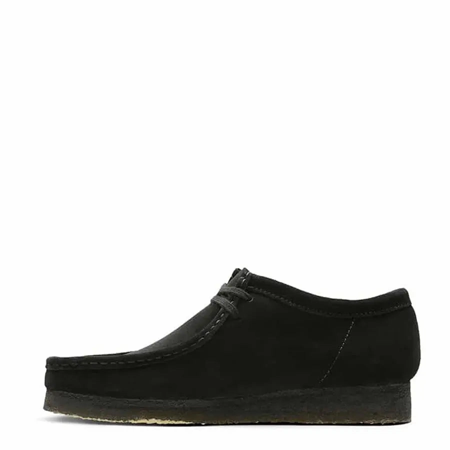 Clarks Originals Wallabee Shoes Black Suede Heritage Suede Footwear