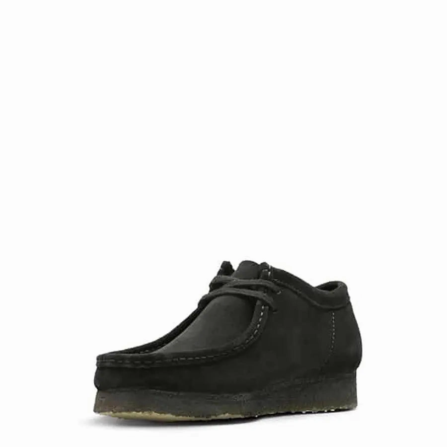 Clarks Originals Wallabee Shoes Black Suede Heritage Suede Footwear