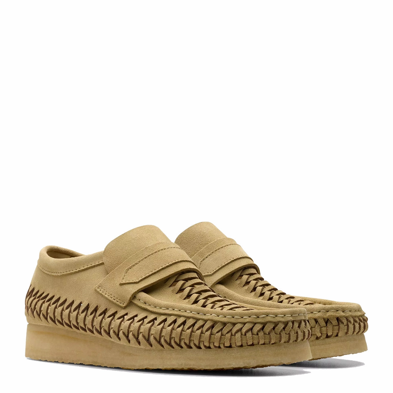 Clarks Originals WB Loafer Weave Maple Suede Heritage Suede Footwear