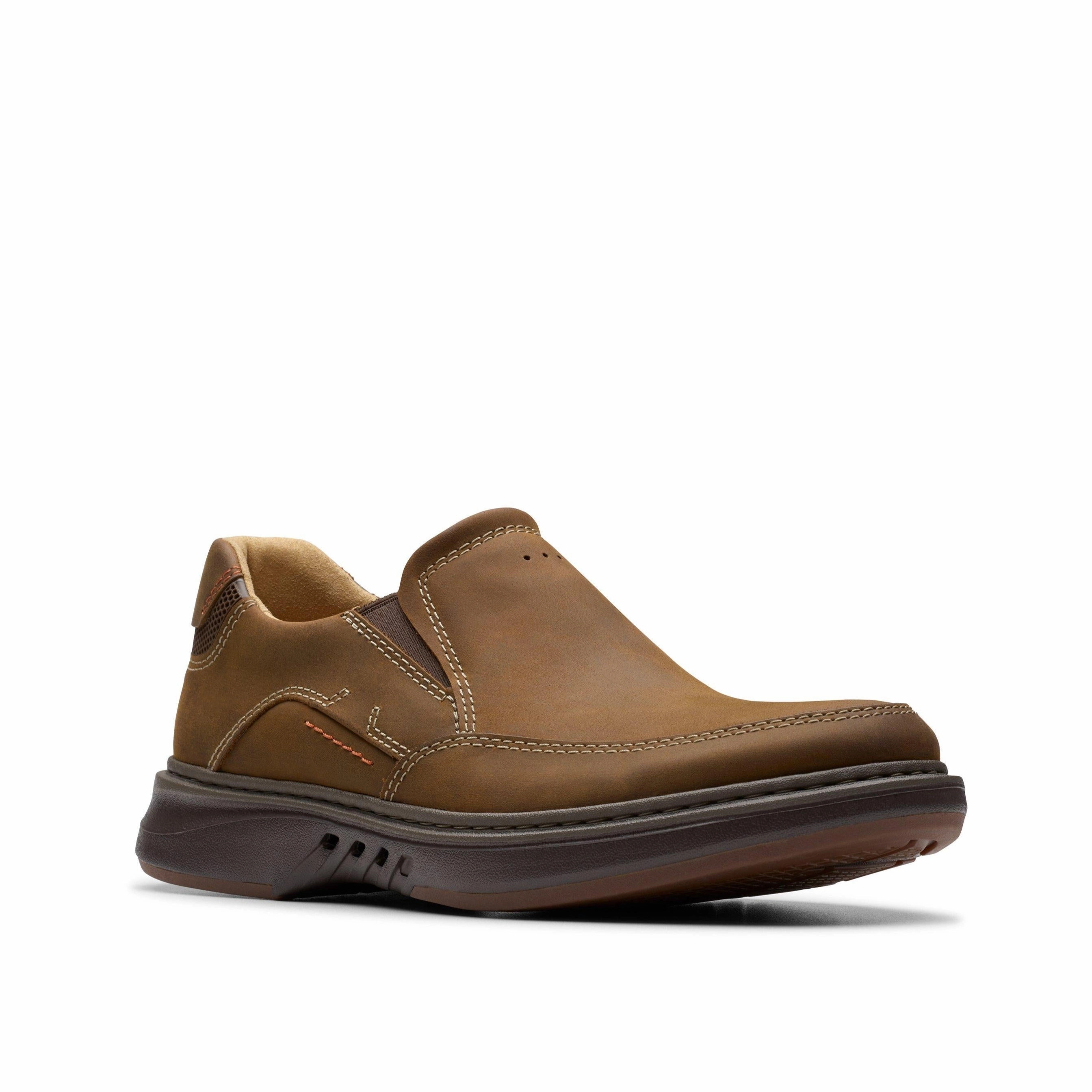 CLARKS UN BRILEY STEP MEN'S MEDIUM AND WIDE Clarks classic leather shoes