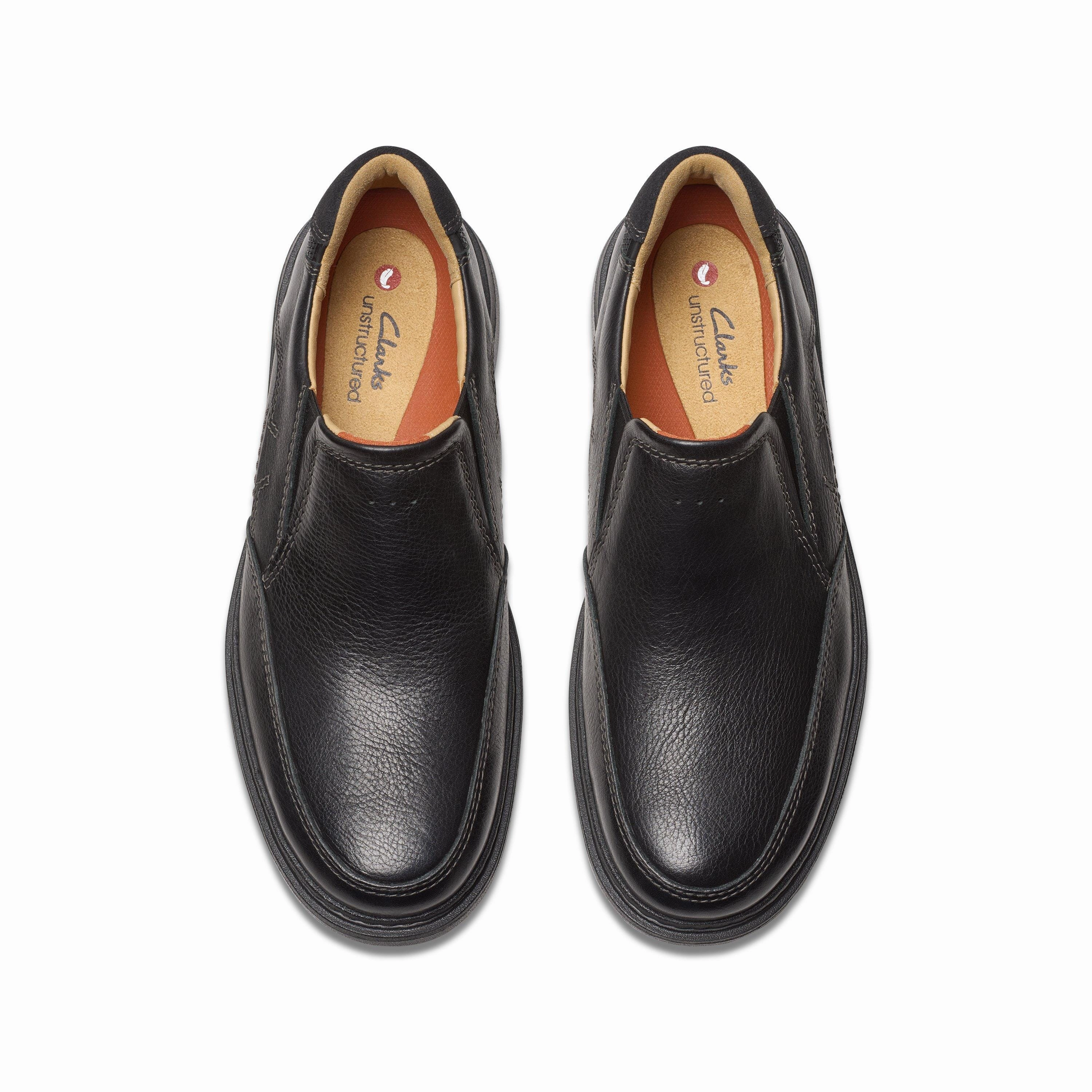 CLARKS UN BRILEY STEP MEN'S MEDIUM AND WIDE Clarks classic leather shoes