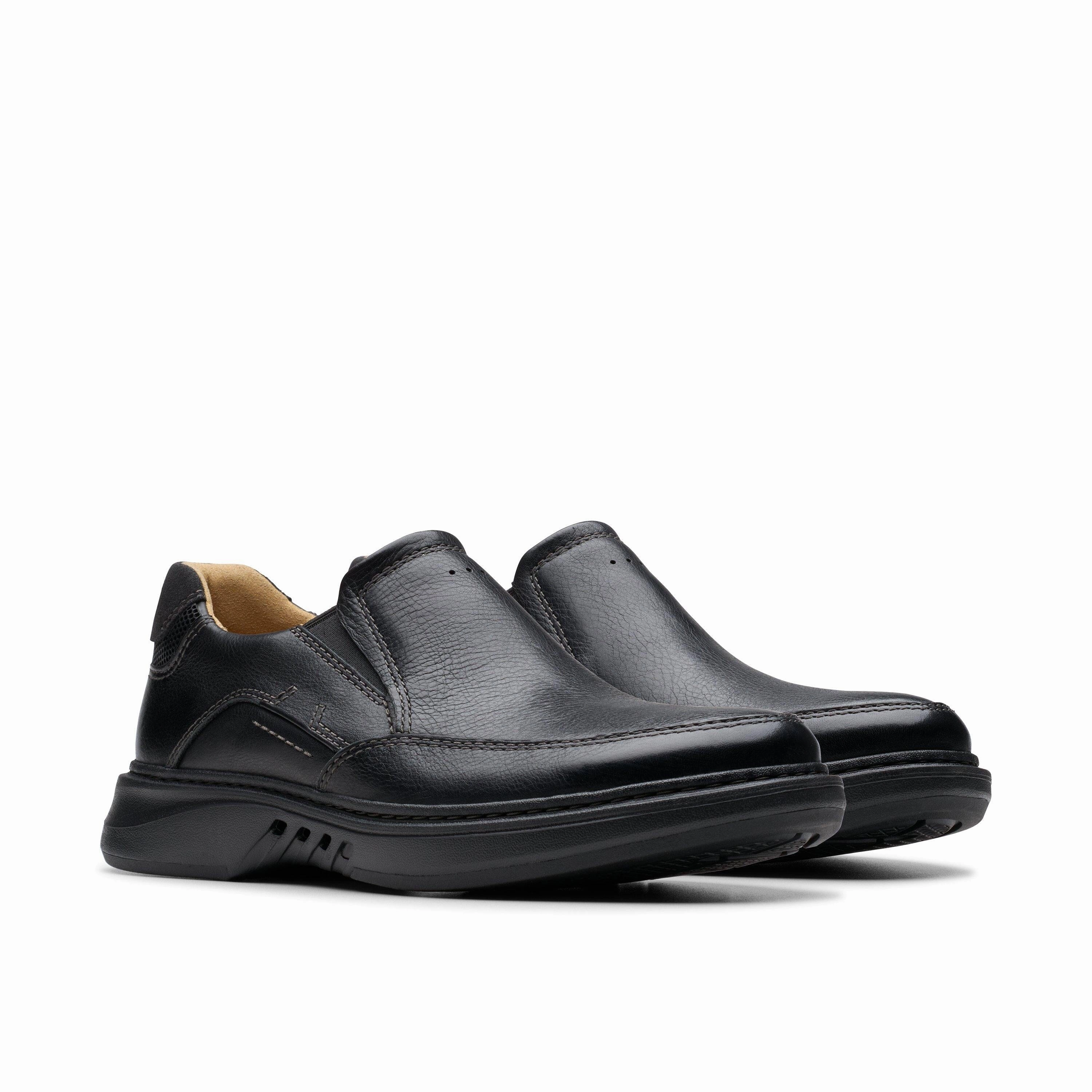 CLARKS UN BRILEY STEP MEN'S MEDIUM AND WIDE Clarks classic leather shoes