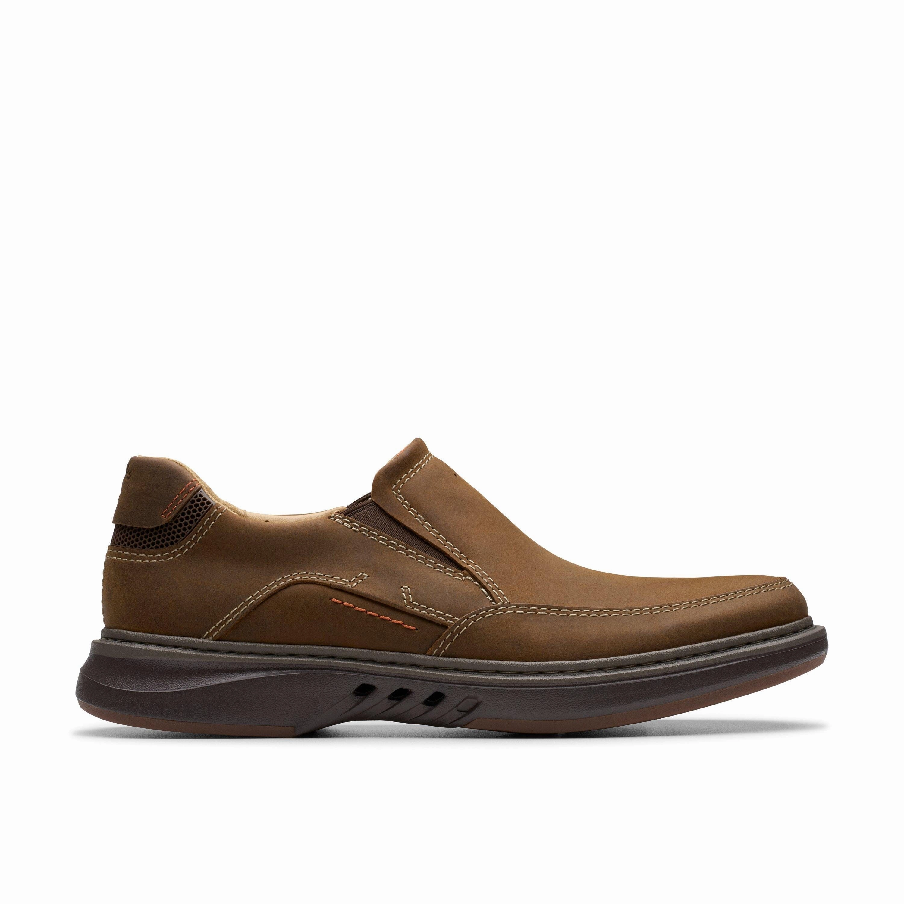 CLARKS UN BRILEY STEP MEN'S MEDIUM AND WIDE Clarks classic leather shoes