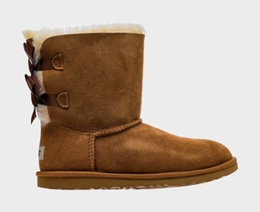 Classic Bailey Bow 2 Grade School Boots (Chestnut Brown) ugg classic tasman slippers warm and durable