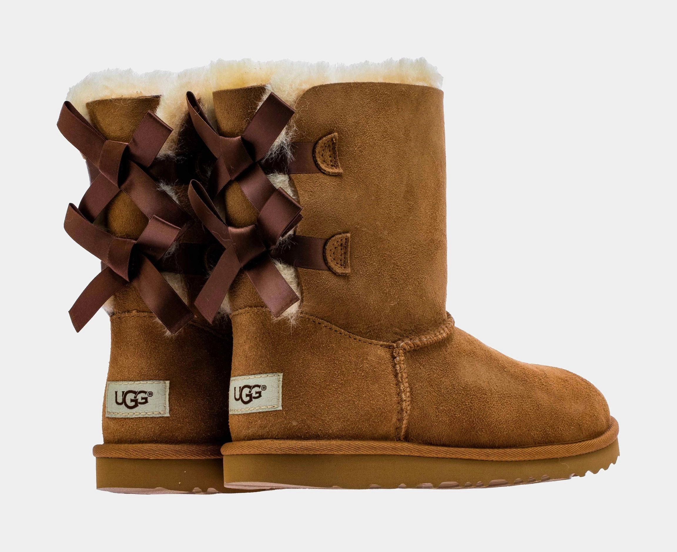 Classic Bailey Bow 2 Grade School Boots (Chestnut Brown) Ugg Mini Boot Styles