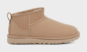 Classic Ultra Mini Womens Boots (Sand) ugg classic tasman slippers warm and durable