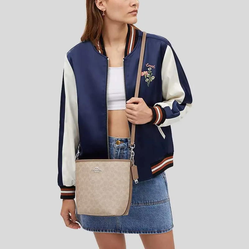 Coach Bags COACH City Bucket Bag In Signature Canvas Taupe CT800