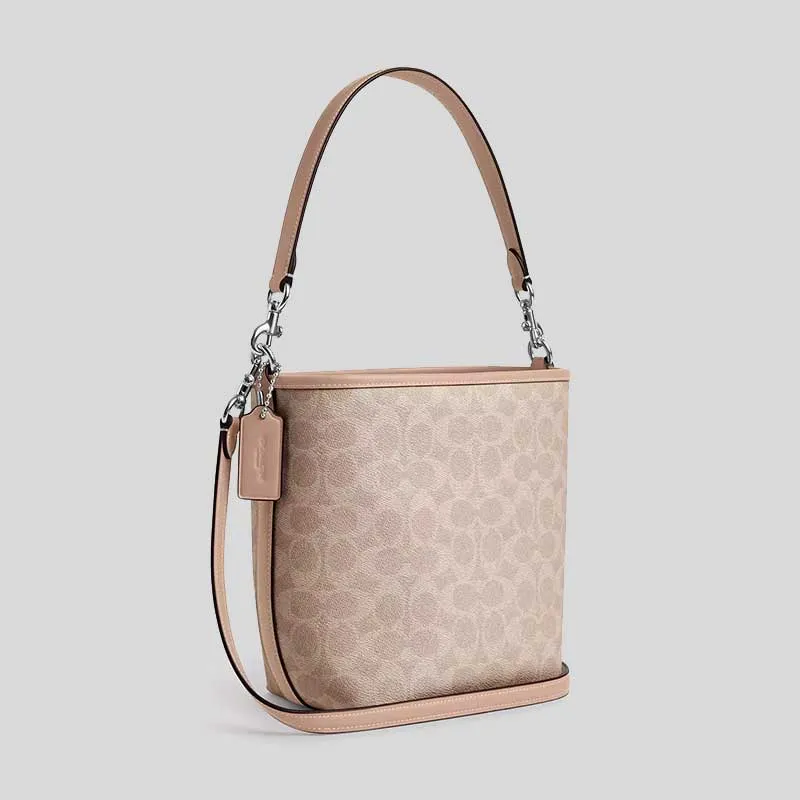 Coach Bags COACH City Bucket Bag In Signature Canvas Taupe CT800