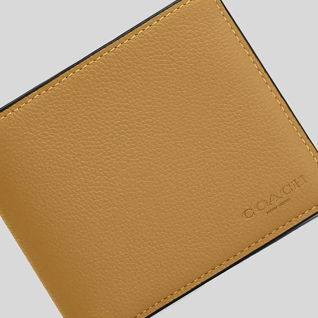 Coach Bags COACH Compact ID Wallet In Sport Calf Leather Flax 74991