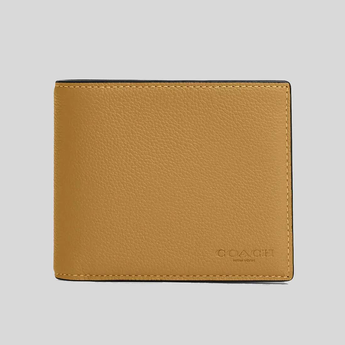 Coach Bags COACH Compact ID Wallet In Sport Calf Leather Flax 74991
