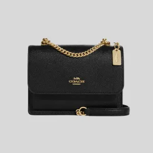 Coach Bags COACH Crossgrain Leather Mini Klare Crossbody Bag Black C9949