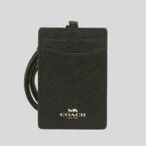 Coach Bags COACH ID Lanyard In Crossgrain leather Black 57311