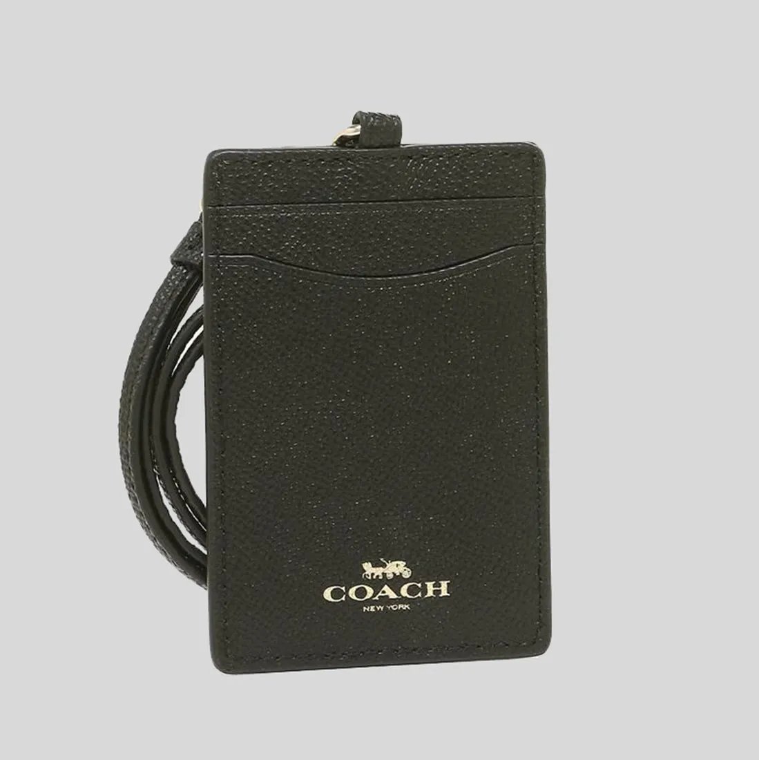 Coach Bags COACH ID Lanyard In Crossgrain leather Black 57311