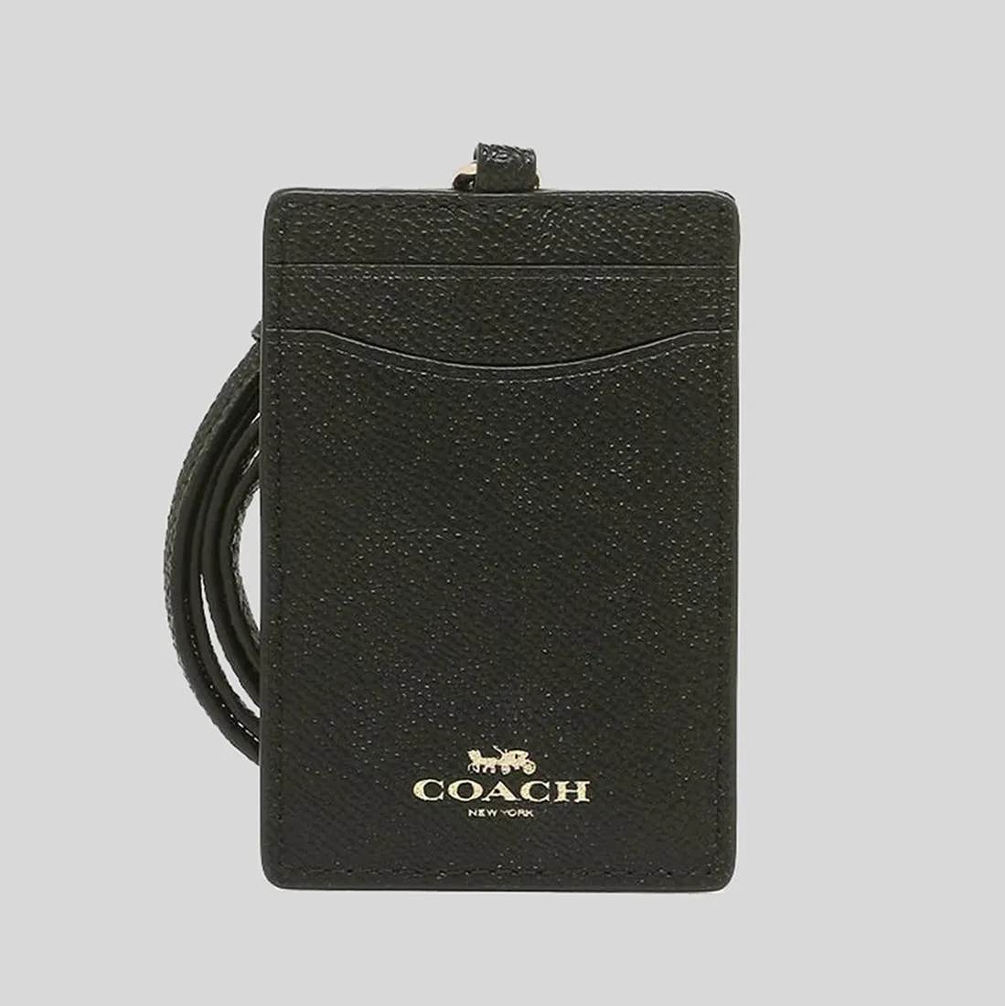 Coach Bags COACH ID Lanyard In Crossgrain leather Black 57311
