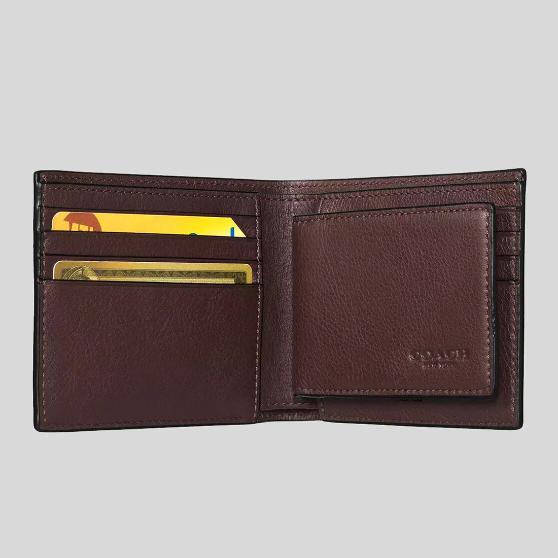 Coach Bags COACH Men's 3 In 1 Wallet In Smooth Calf Leather Mahogany CR911