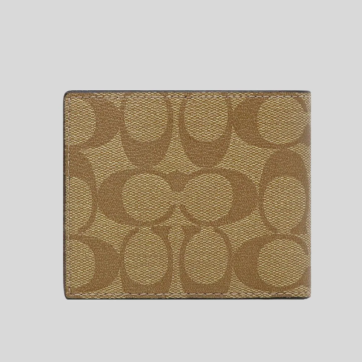 Coach Bags COACH Men's ID Billfold Wallet In Signature Canvas Tan F66551