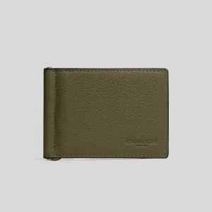 Coach Bags Coach Slim Money Clip Billfold Wallet Olive Drab CH090