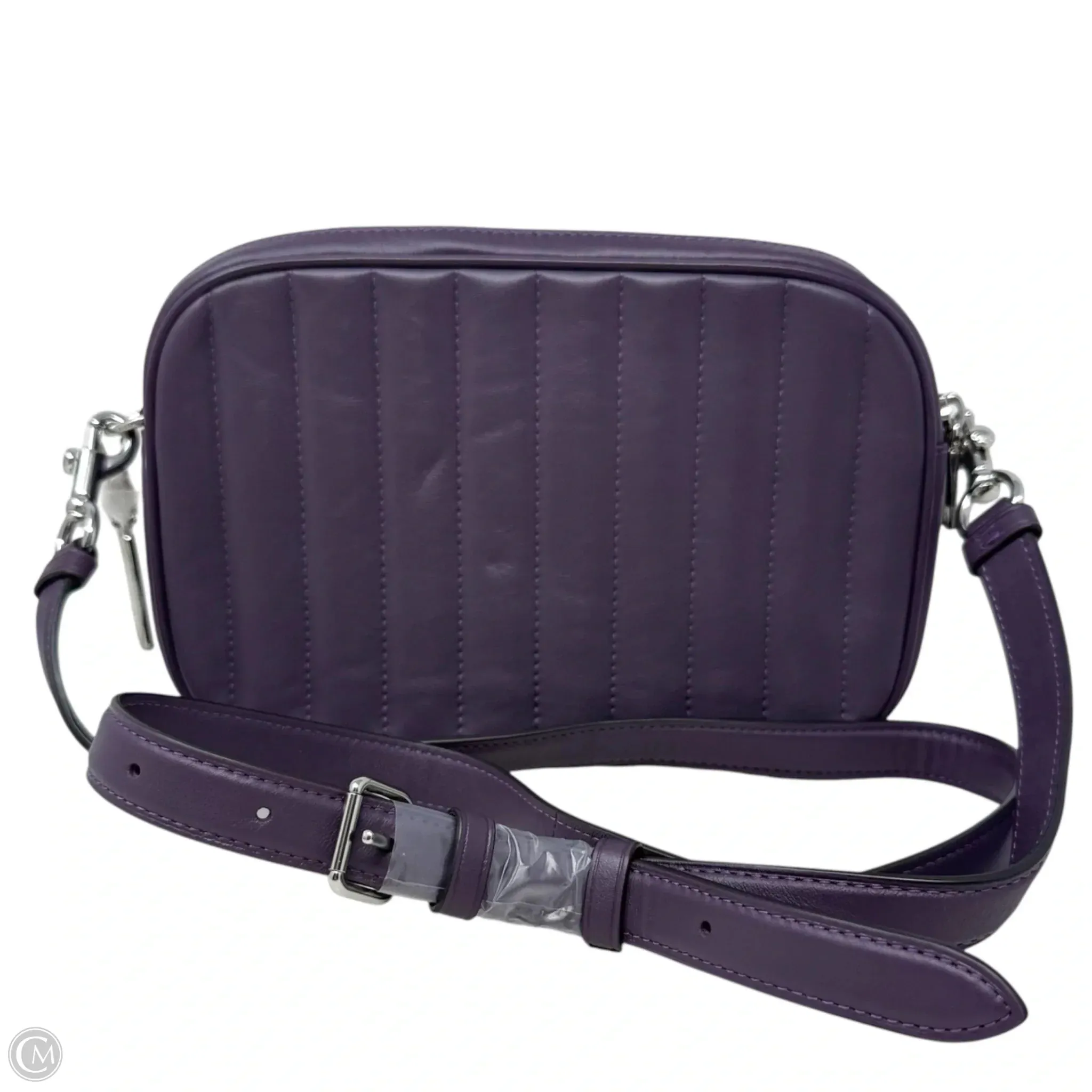 Coach Bags Puffy Linear Quilting Jes Leather Crossbody Designer By Coach In Silver Amethyst, Size: Medium