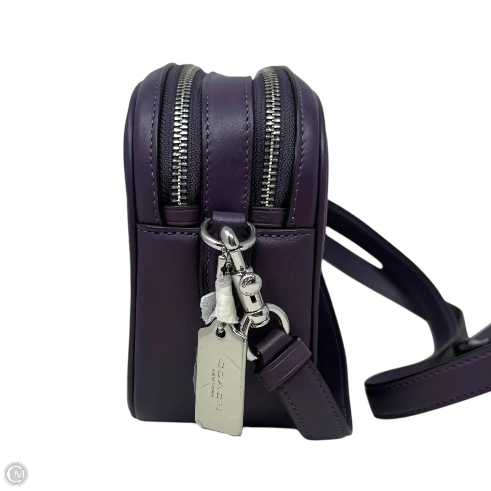 Coach Bags Puffy Linear Quilting Jes Leather Crossbody Designer By Coach In Silver Amethyst, Size: Medium