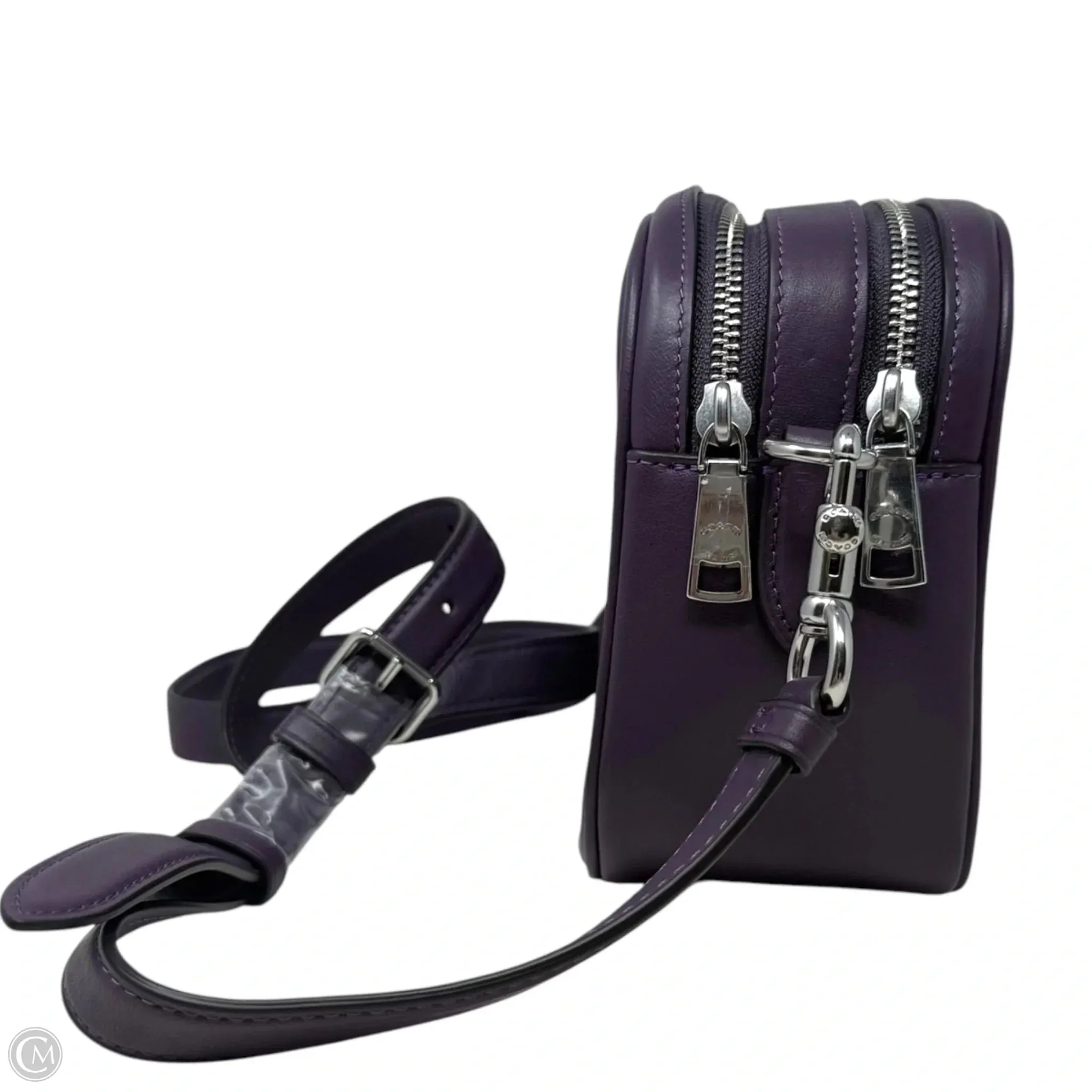 Coach Bags Puffy Linear Quilting Jes Leather Crossbody Designer By Coach In Silver Amethyst, Size: Medium