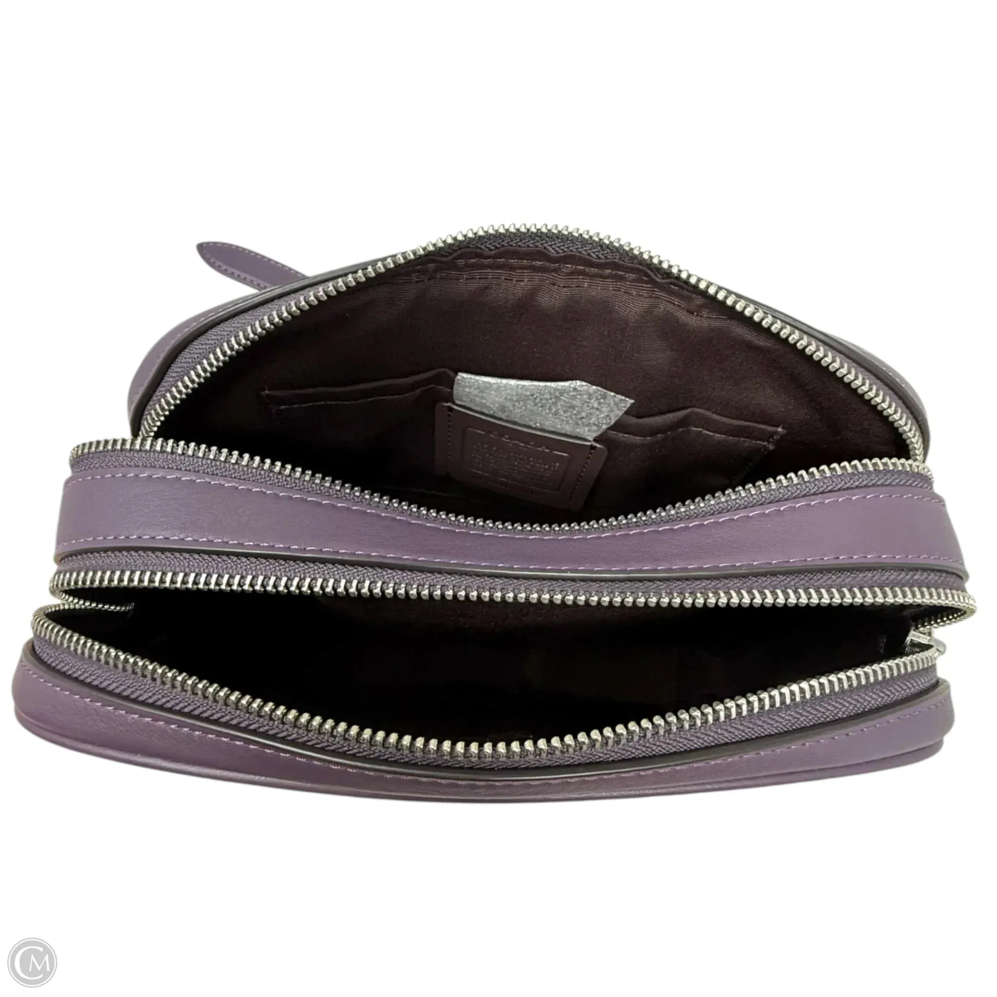 Coach Bags Puffy Linear Quilting Jes Leather Crossbody Designer By Coach In Silver Amethyst, Size: Medium