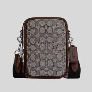 Coach Crossbody Bag COACH Stanton Crossbody In Signature Jacquard Oak/Maple CH097