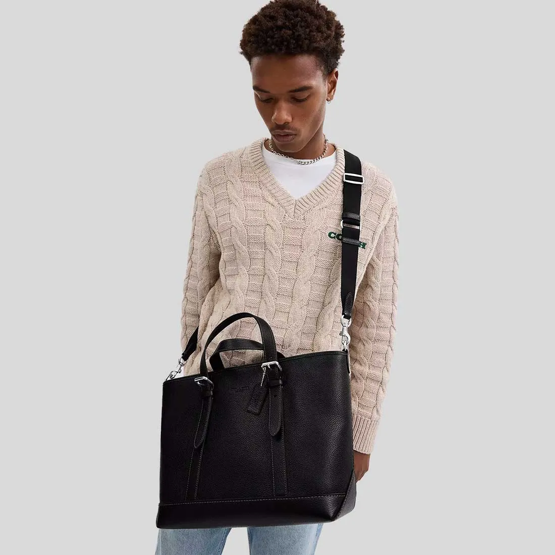 Coach Crossbody Bag COACH Warner Tote Bag Black CW213