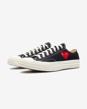 CONVERSE X CDG SINGLE HEART CHUCK 70 OX - BLACK/ EGRET Classic Chuck sneakers