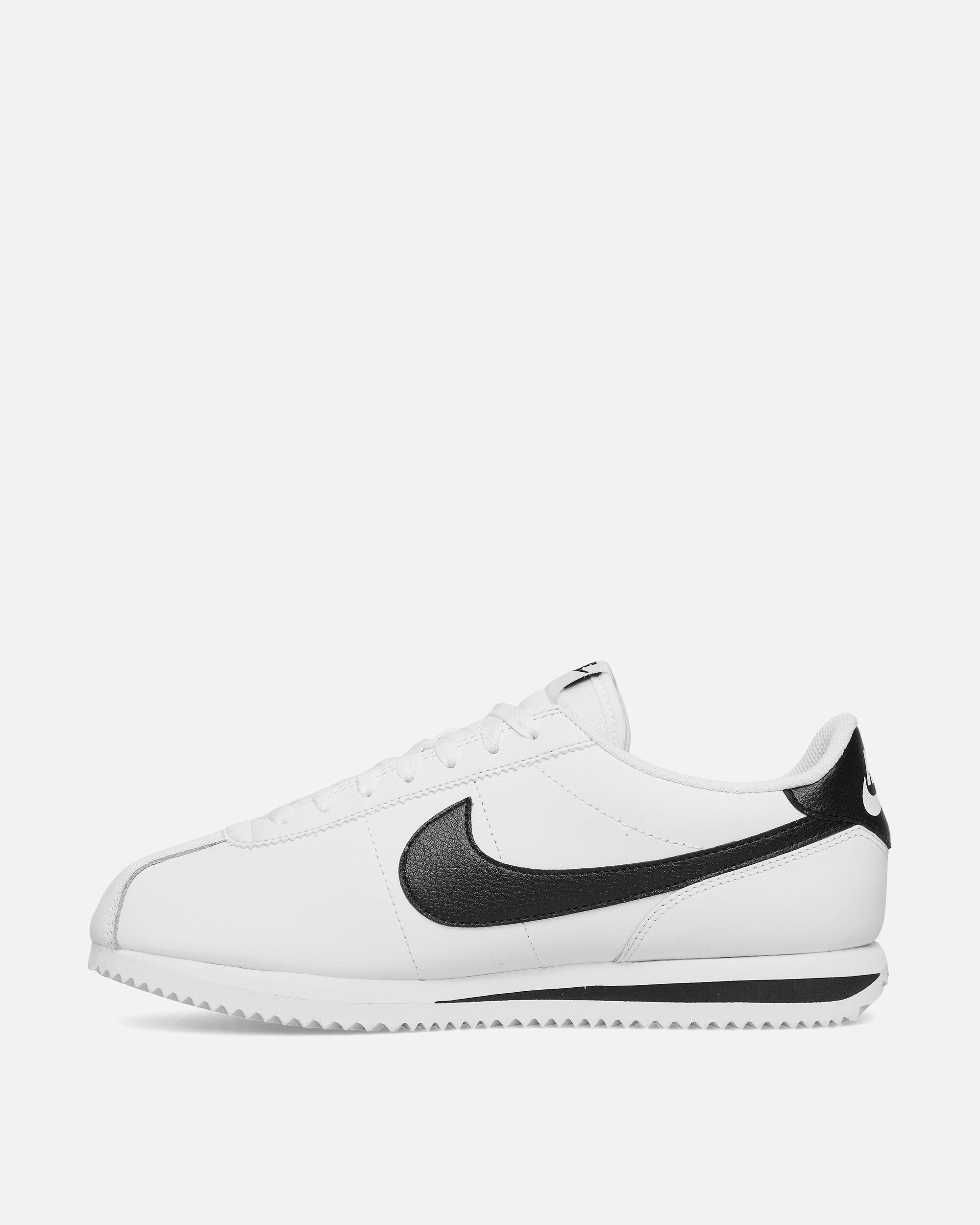 Cortez Leather Sneakers White / Black Flexible Shoes