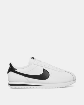 Cortez Leather Sneakers White / Black Nike breathable sports sneakers for comfort