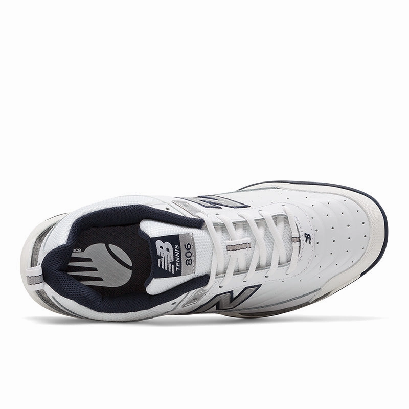 Court 806 - White with Navy - Men's New Balance lifestyle shoes