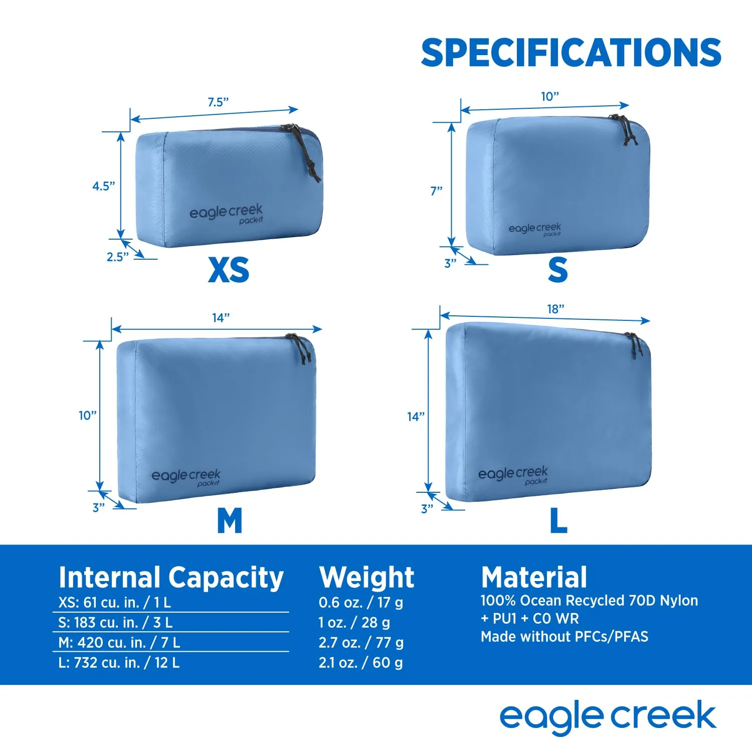 Eagle Creek Pack-It Isolate Cube, Small Bags Eagle-Creek